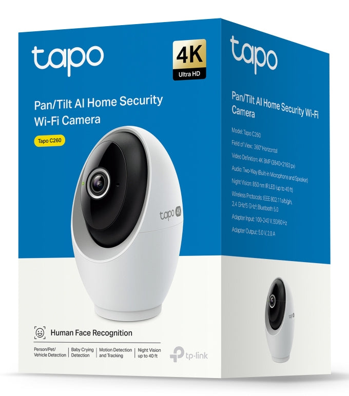 TP-Link Tapo C260 IP-sikkerhedskamera Indendørs 3840 x 2160 pixel Loft/væg/skrivebord