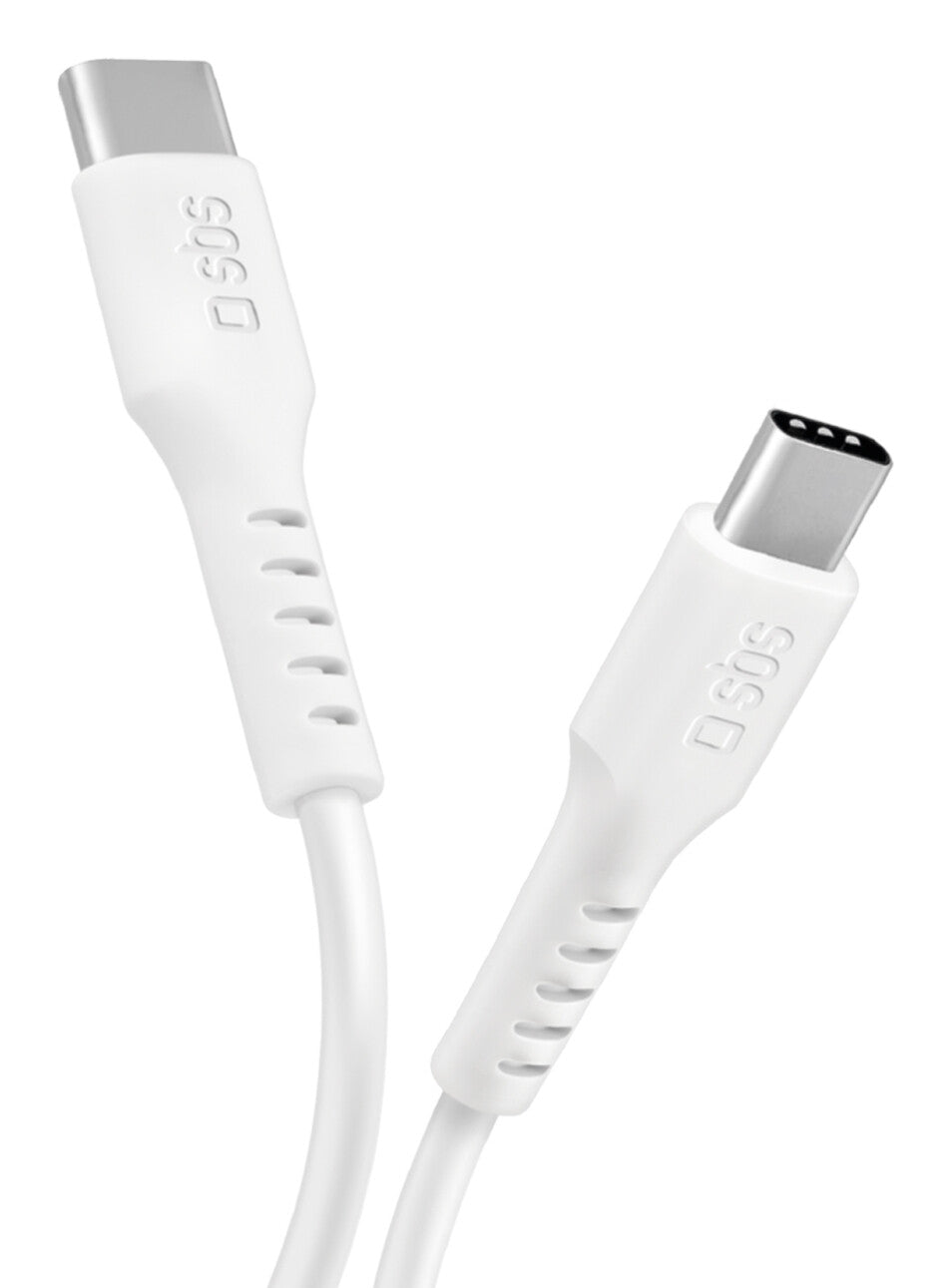 SBS TECABLETCC10W USB-kabel USB 2.0 1 m USB C 0,48 Gbit/sek. 25 W Hvid