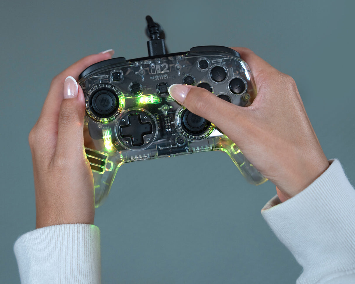 Turtle Beach TBC-8004-95 spil-controller Gennemsigtig USB Gamepad Nintendo Switch, Nintendo Switch 2, Nintendo Switch OLED