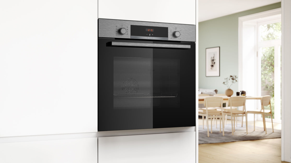 Bosch Serie 4 HBA534BS3 ovn 71 L 3400 W Sort, Rustfrit stål