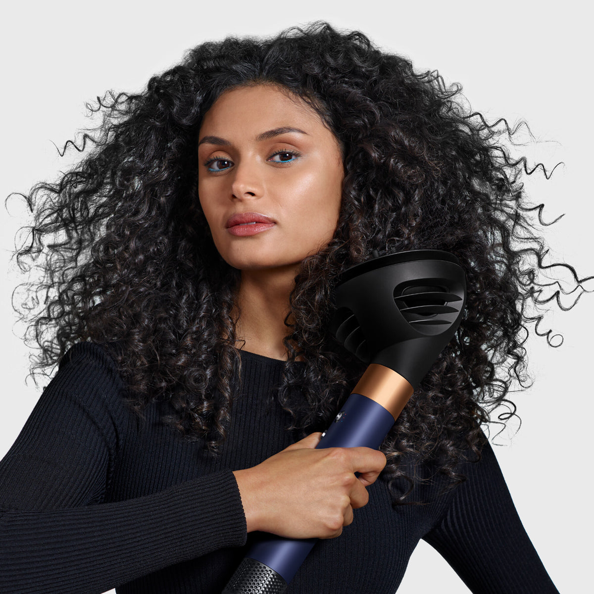 Dyson Airwrap I.D. Curly + Coily Multi-Style Complete Long Styler og Dryer HS08 Prussian Blue/Copper EU 107451-01