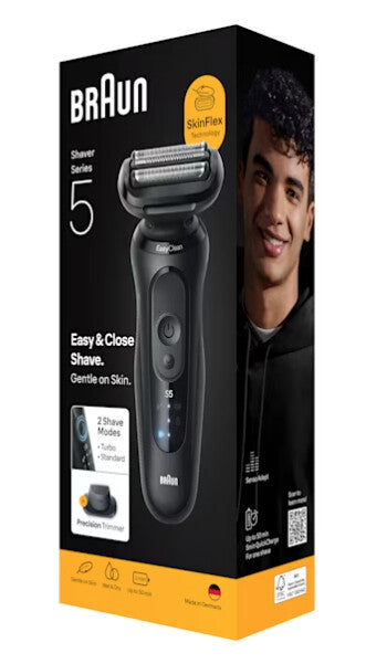 Braun Series 5, 52-N1200S Wet&Dry -parranajokone partatrimmerilisaosalla