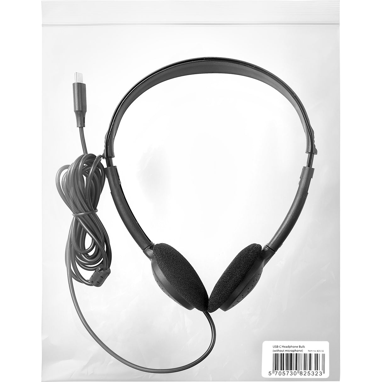 Sandberg 825-32 hovedtelefoner/headset Ledningsført Kontor/Callcenter USB Type-C Sort