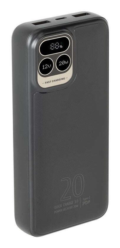 Rivacase VA2521 powerbank Lithium polymer (LiPo) 20000 mAh Grå