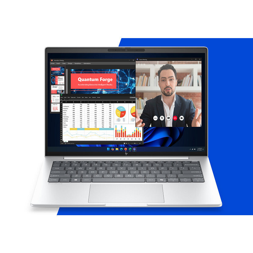 HP EliteBook 8 G2i Next Gen AI PC Copilot+ PC Intel Core Ultra 5 325 Laptop 35.6 cm (14") WUXGA 32 GB LPDDR5x-SDRAM 512 GB SSD Wi-Fi 7 (802.11be) Windows 11 Pro Silver