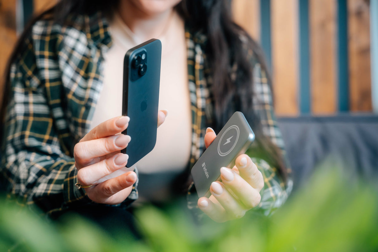 Verbatim Charge 'n' Go Lithium polymer (LiPo) 5000 mAh Trådløs opladning Grå