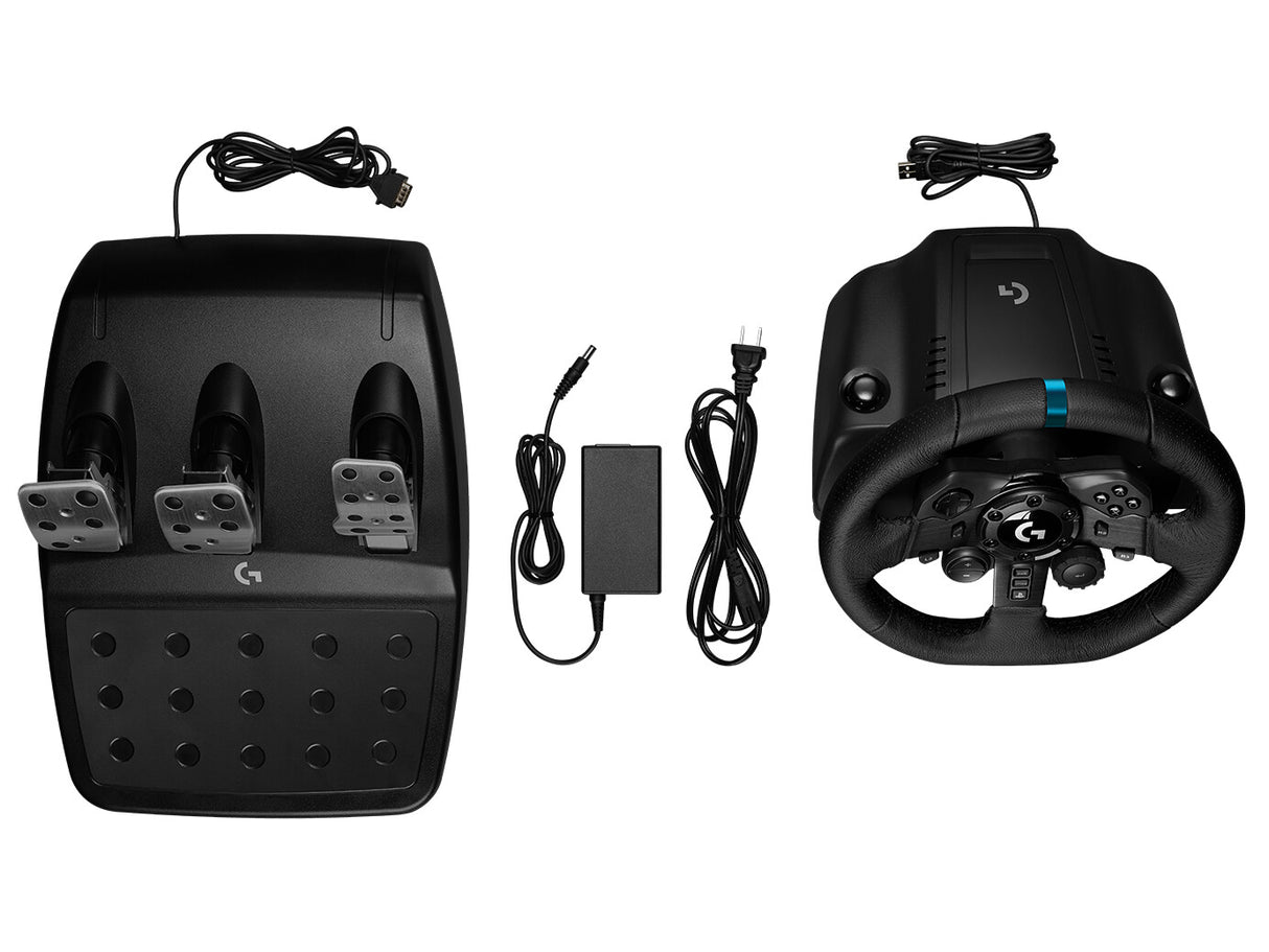 Logitech G G923 Sort USB 2.0 Rat + Pedaler Analog/digital PC, PlayStation 4, PlayStation 5