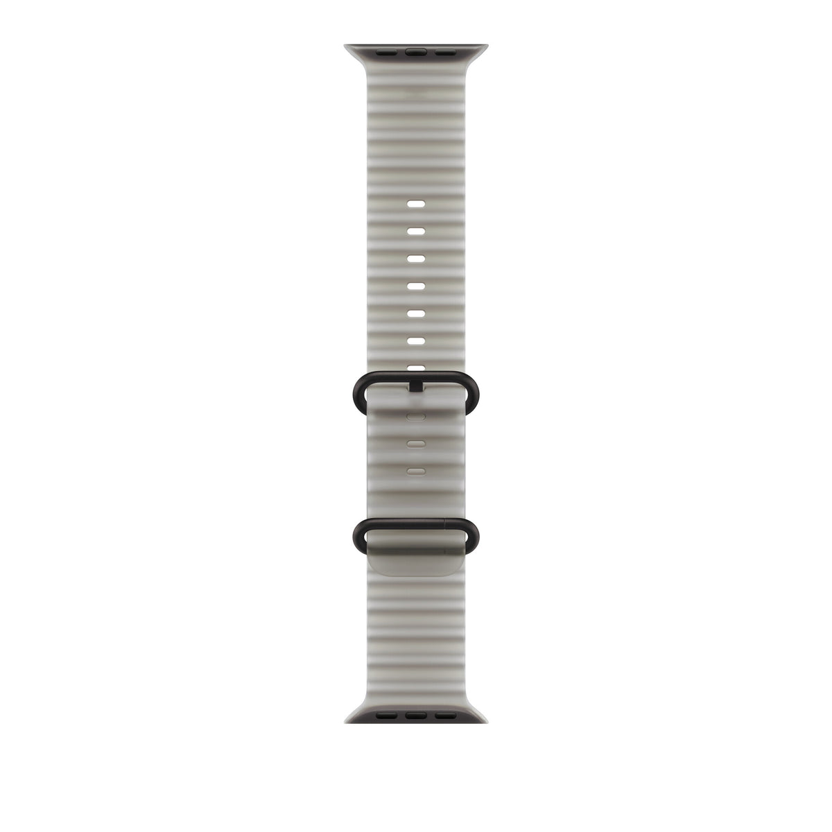 Apple Ocean-rem i halvtransparent grå, 49 mm - i farven sort titanium