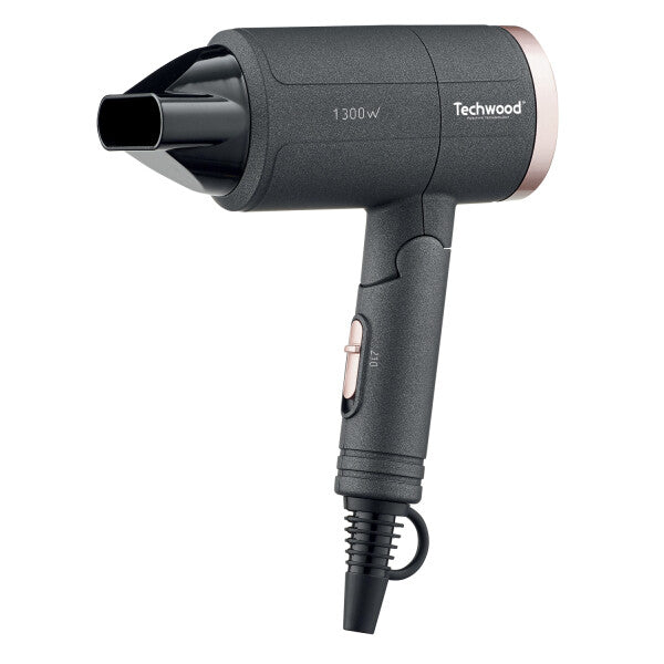 Techwood TSC-1296 hårtørrer 1300 W Sort