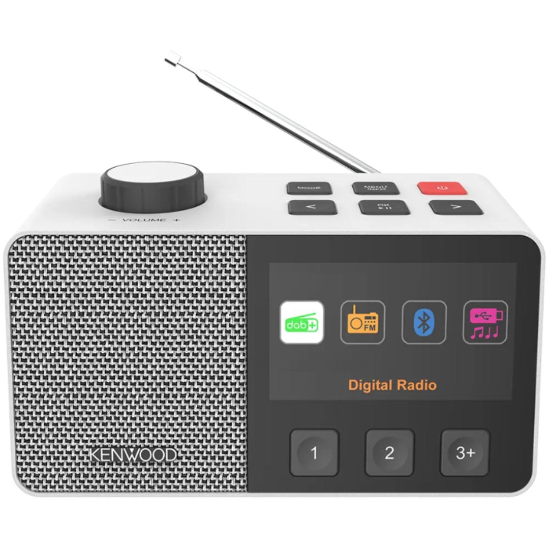Kenwood CR-M70DAB-W DAB+/FM radio m/easy mode - hvid