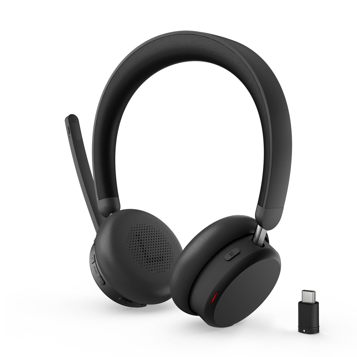 Lenovo 6550 Headset Trådløs Kontor/Callcenter USB Type-C Bluetooth Sort