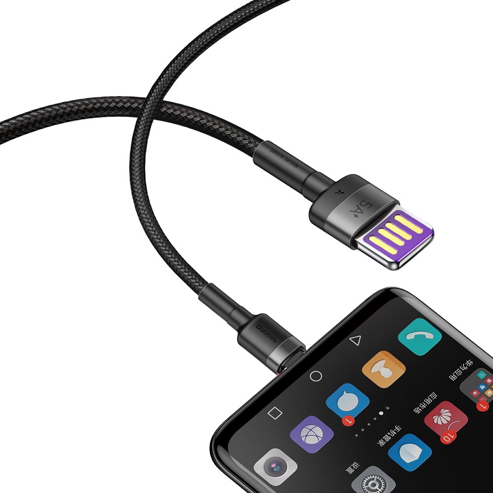 Baseus Cafule cable USB Type C SuperCharge 40W Quick Charge 3.0 QC 3.0 1m gray-black (CATKLF-PG1)