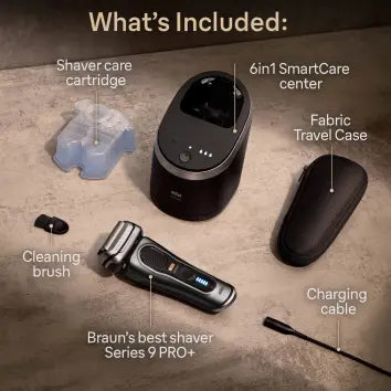 Braun Series 9 Pro+ 9565cc Wet & Dry Folie shaver Trimmer Metallic