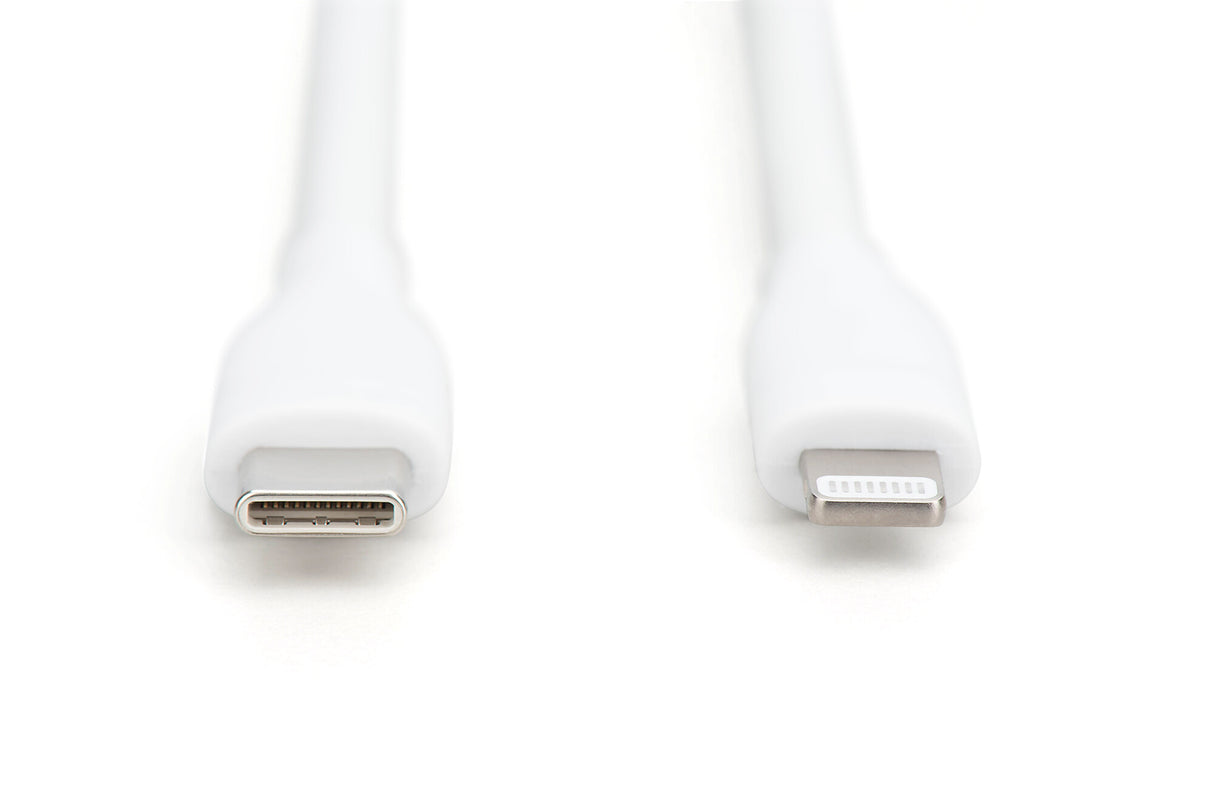 Digitus AK-600110-010-W Lightning kabel 1 m Hvid