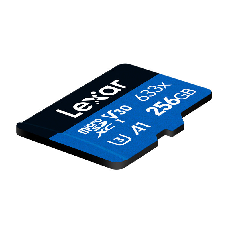 Lexar High-Performance 633x microSDXC 256GB hukommelseskort + SD-adapter