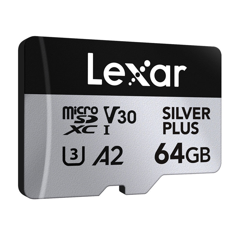 Lexar High-Performance Silver Plus microSDXC 64GB + adapter
