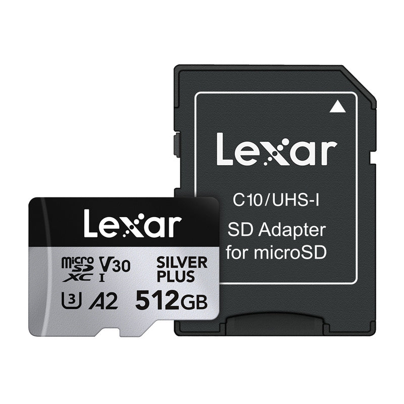 Lexar High-Performance Silver Plus microSDXC 512GB + adapter