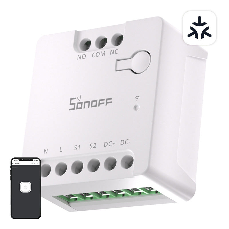 SONOFF MINI-D Smart WiFi Matter Switch (AC/DC 12-48V, tør kontakt)