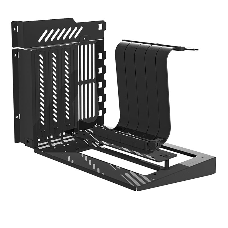 Darkflash DY470 computercase (sort) + 4 fans + GPU-brakette
