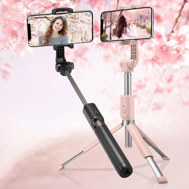 Selfie stick Spigen S540W Bluetooth med stativ - sort