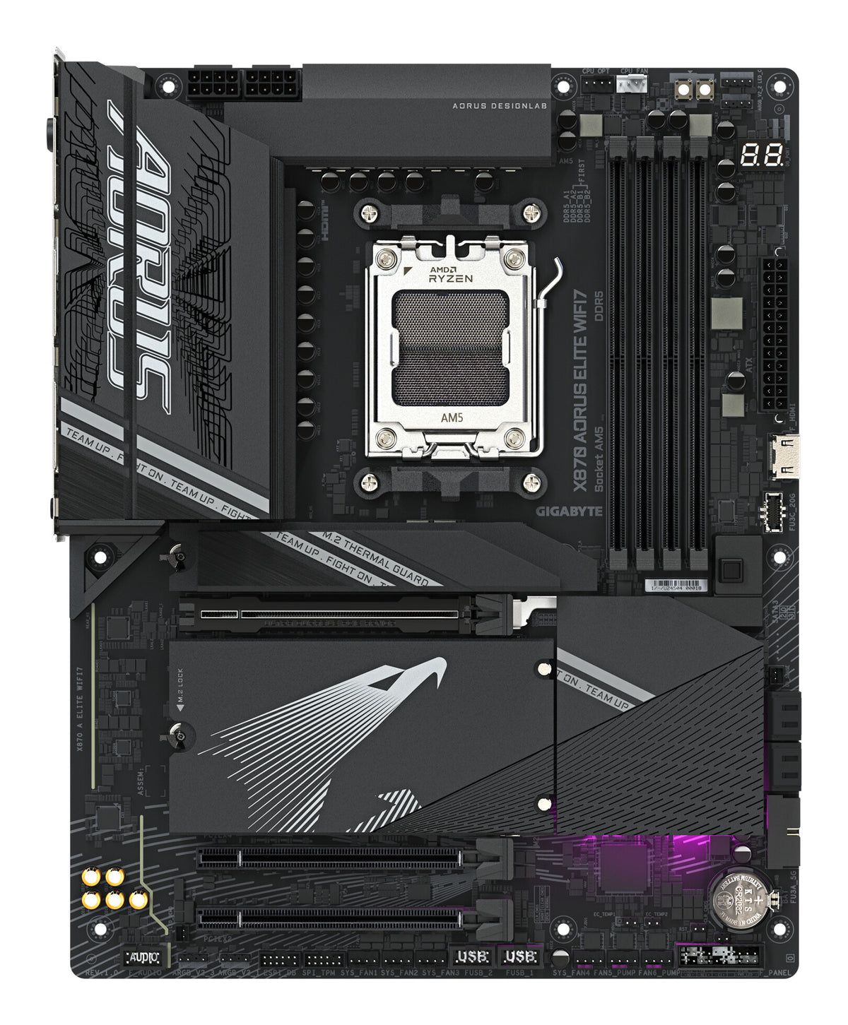 GIGABYTE X870 AORUS ELITE WIFI7 AMD X870 Sokkel AM5 ATX