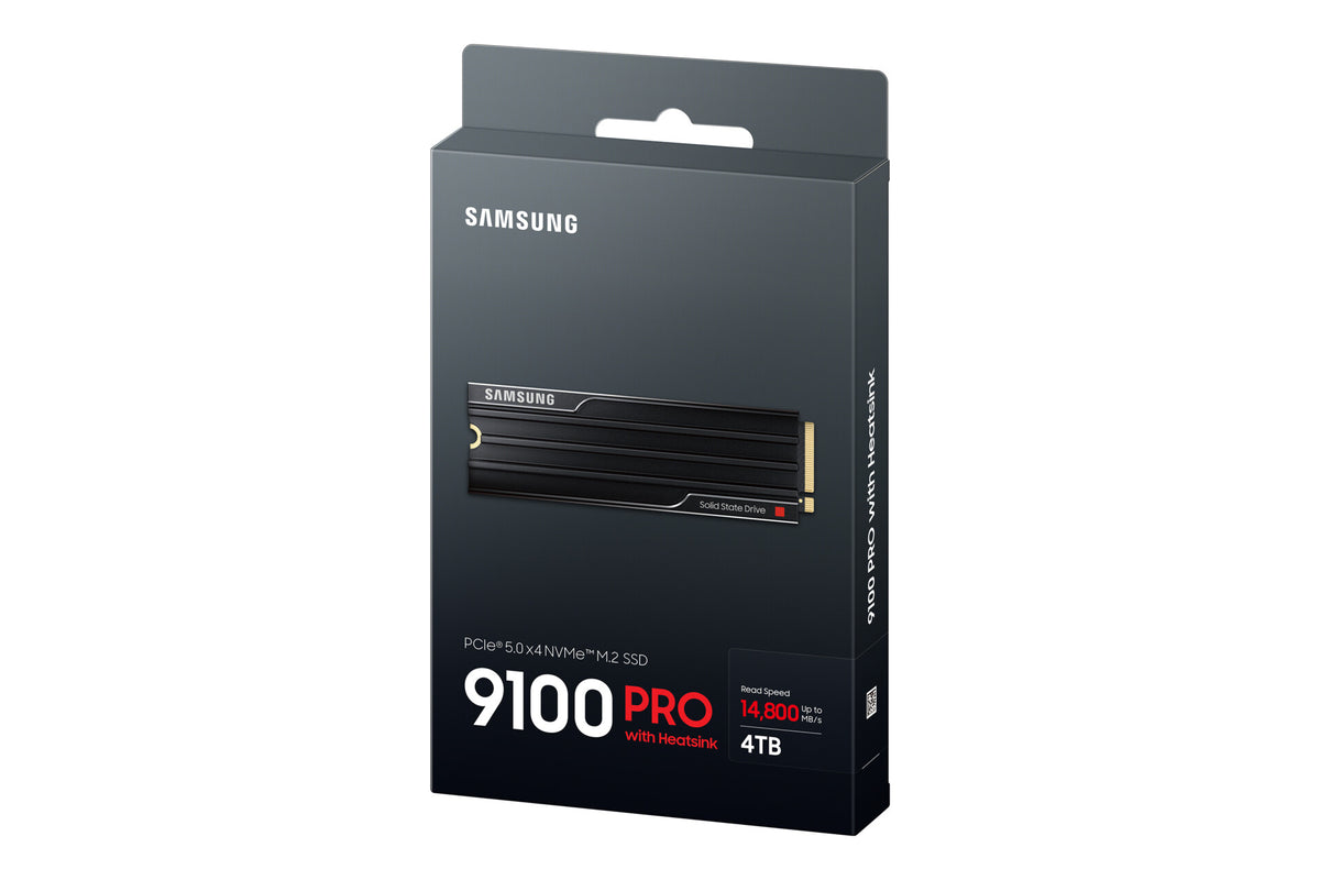 Samsung 9100 PRO Heatsink PCIe(R) 5.0 NVMe™ M.2 SSD - 4 TB