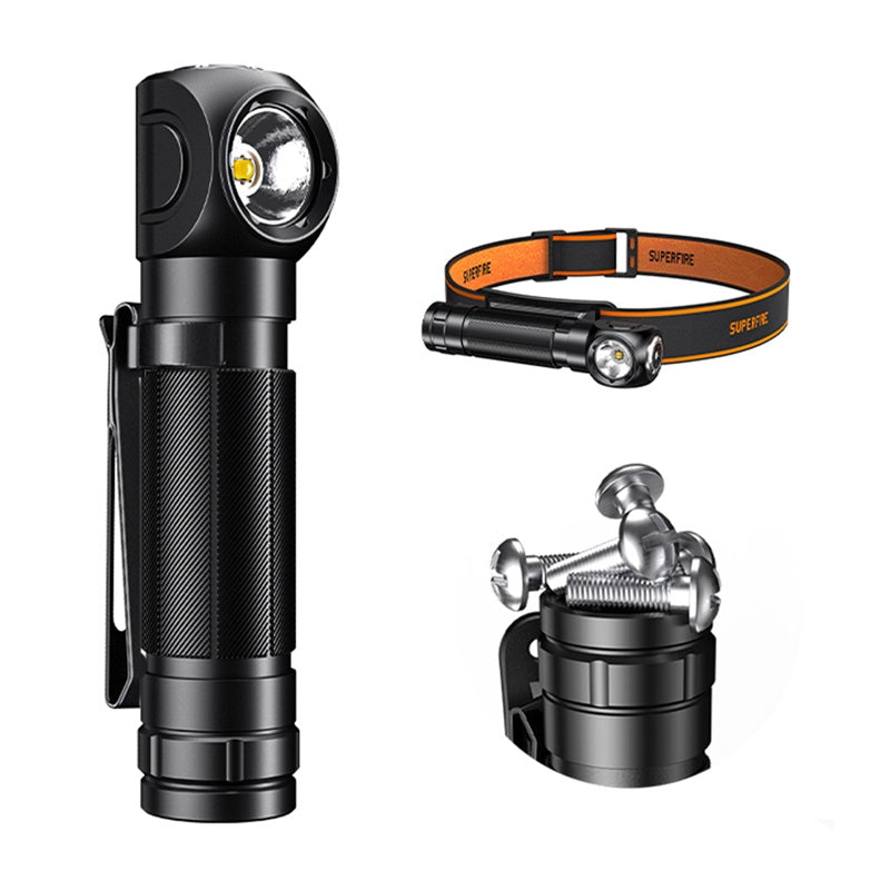 Superfire TH04-S, 1000lmm USB-C forlygte lommelygte