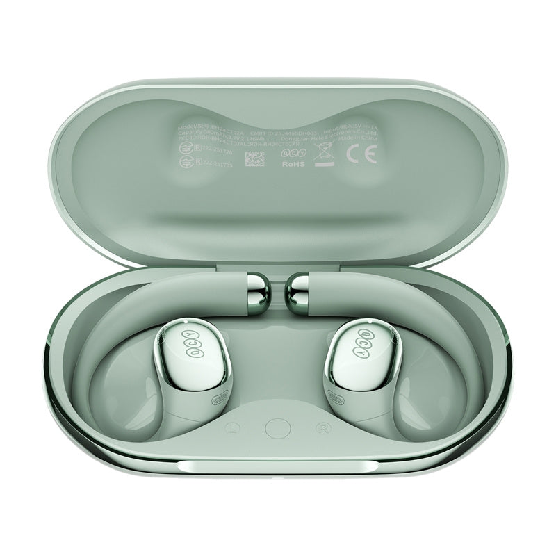 QCY Crossky R70 trådløse øretelefoner (grøn)