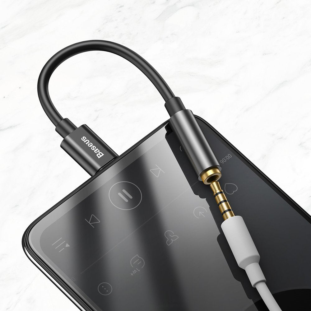 Baseus L54 adapter for USB-C headphones / mini jack 3.5mm DAC 24 bit 48 KHz - black