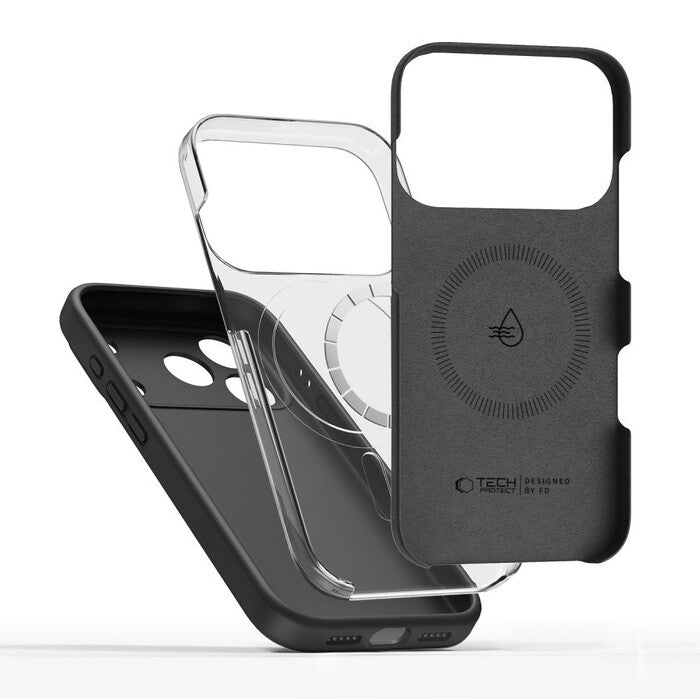 Tech-Protect 5906302330157 mobiltelefon etui 16 cm (6.3") Cover Sort