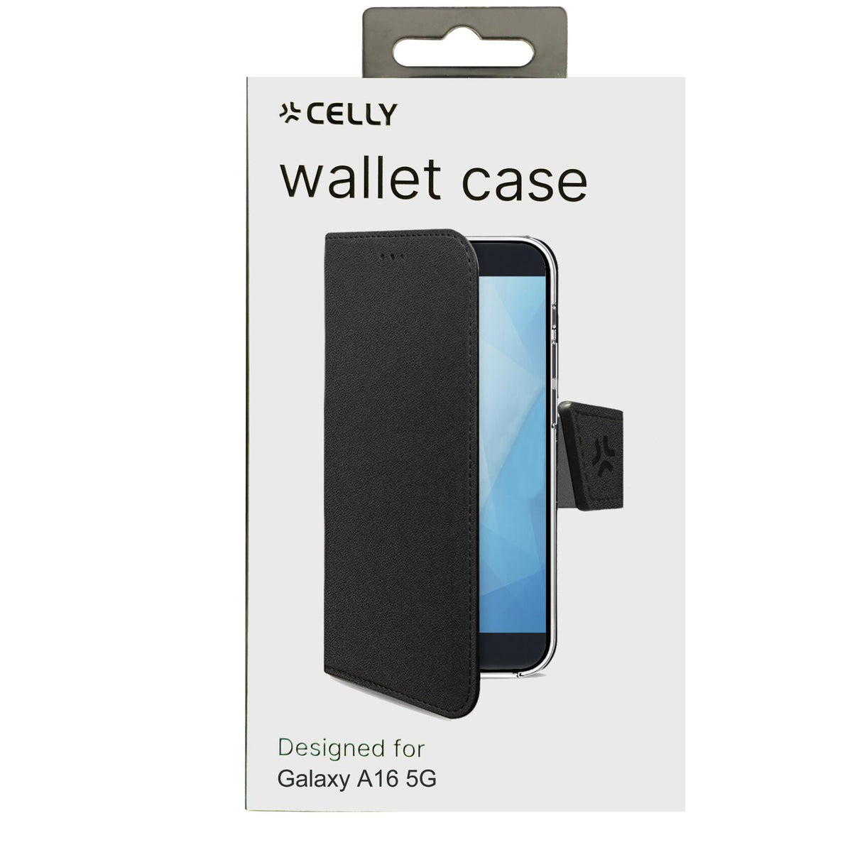 Celly WALLY mobiltelefon etui 17 cm (6.7") Tegnebogsetui Sort