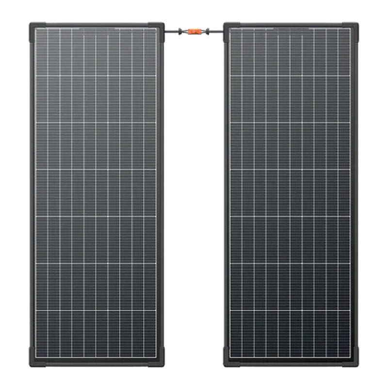 Sæt med 2x EcoFlow 130W solcellepanel (rigid konstruktion)