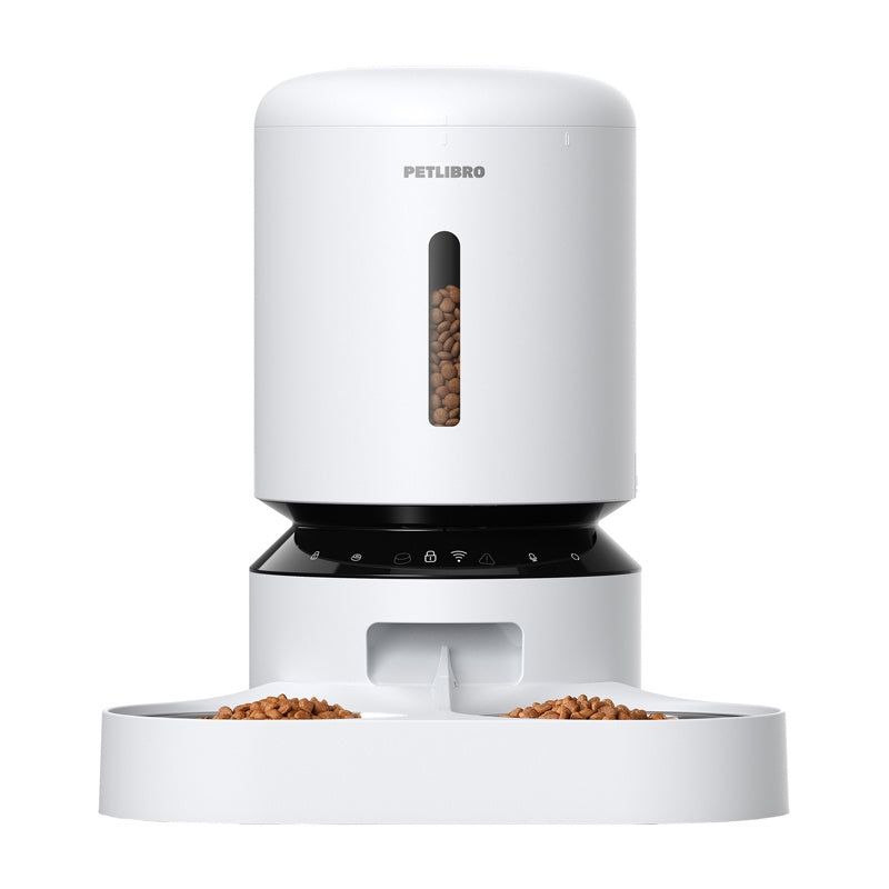 Petlibro Granary madspenser med dobbelt skål, Wifi, 5L (hvid)