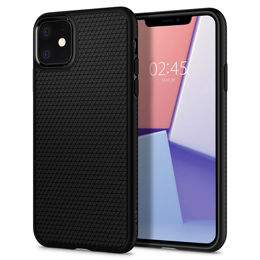 Spigen Liquid Air iPhone 11 Case - Matte sort