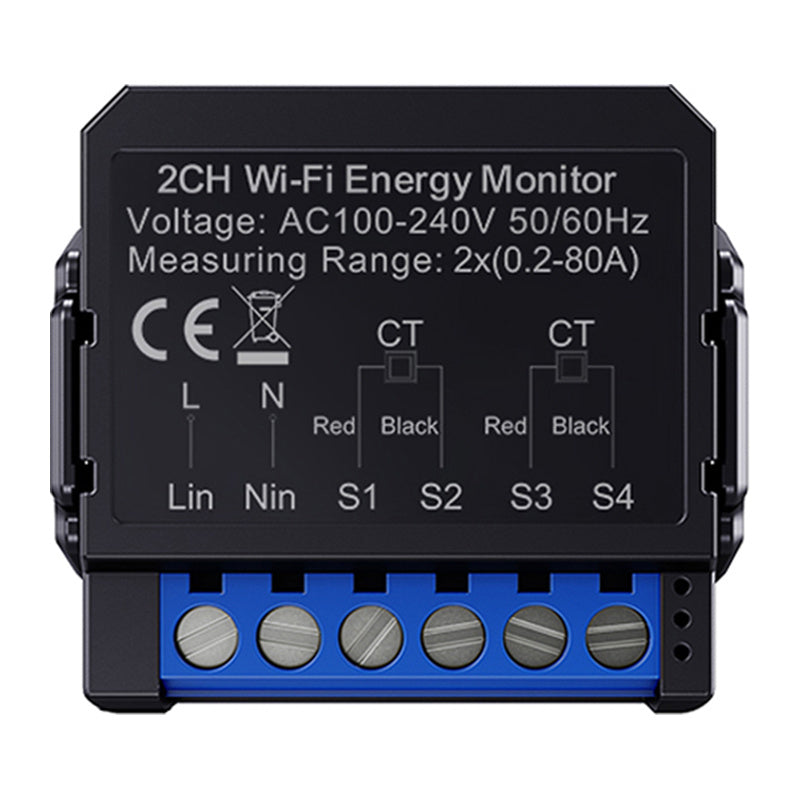 Avatto WiFi WPM16-2 smart tovejs energimåler
