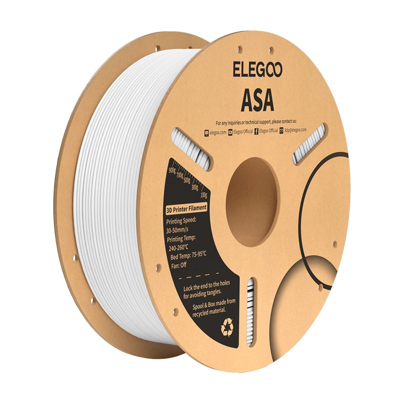 ASA ELEGOO Filament (hvid)