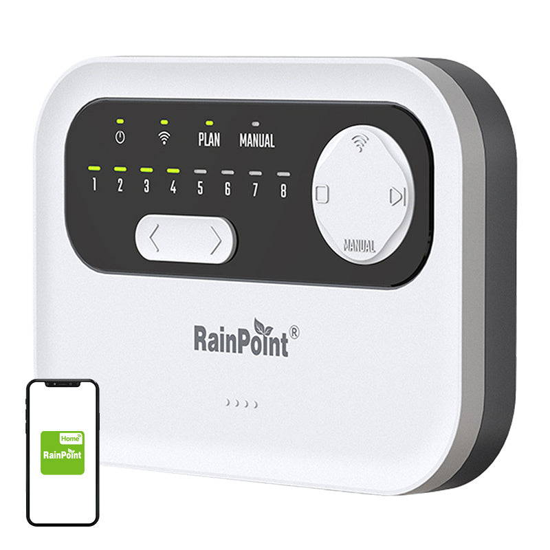 RainPoint WiFi 8-zone sprinklerregulator