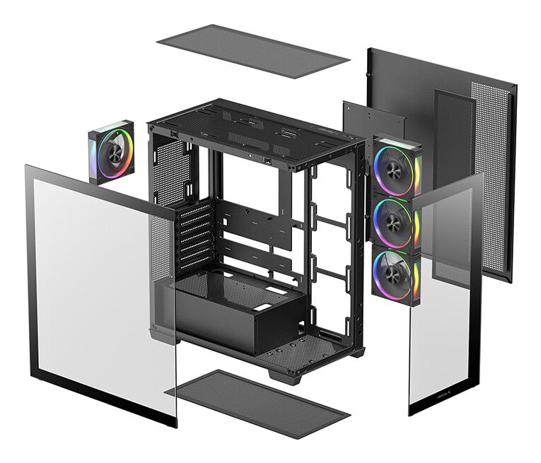 DeepCool CG580 4F V2 Midi Tower Sort