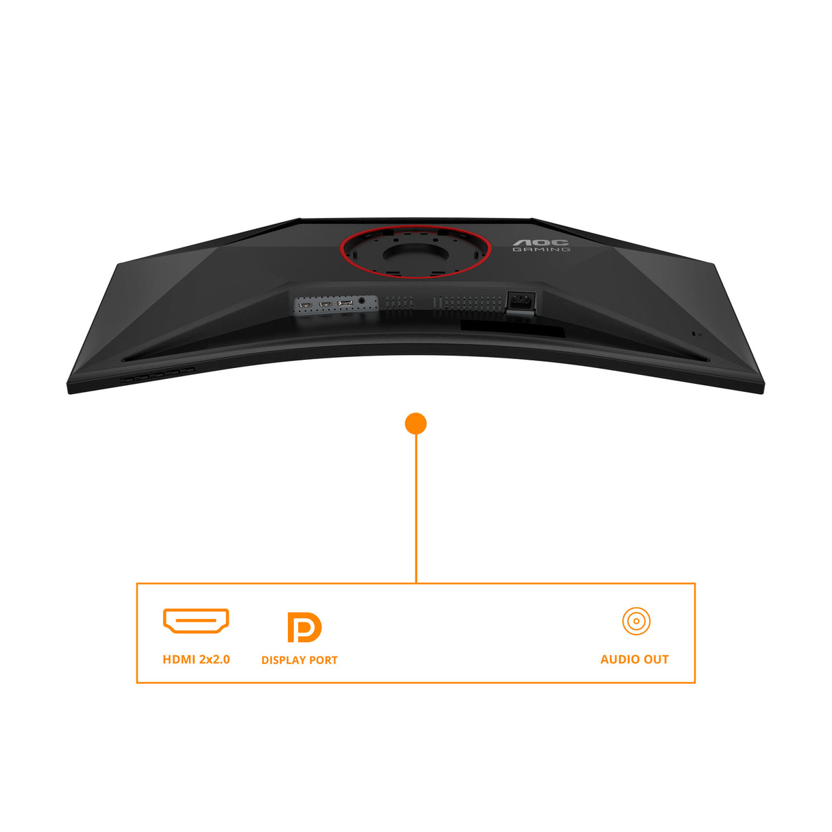 AOC G4 CU34G4 computerskærm 86,4 cm (34") 3440 x 1440 pixel Wide Quad HD LED Sort, Rød