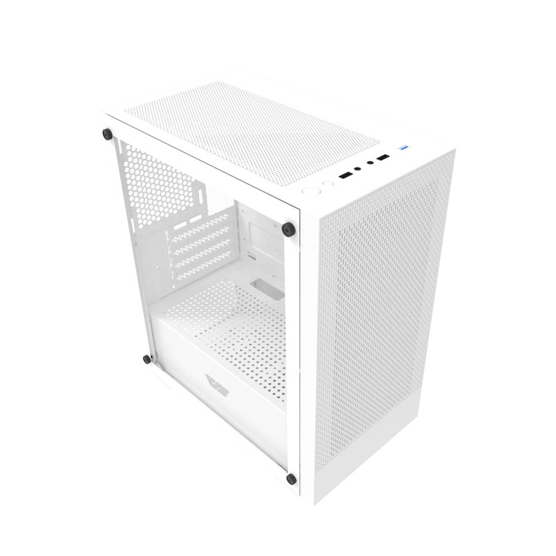 Darkflash M305-computerhylster uden vifter (hvid)