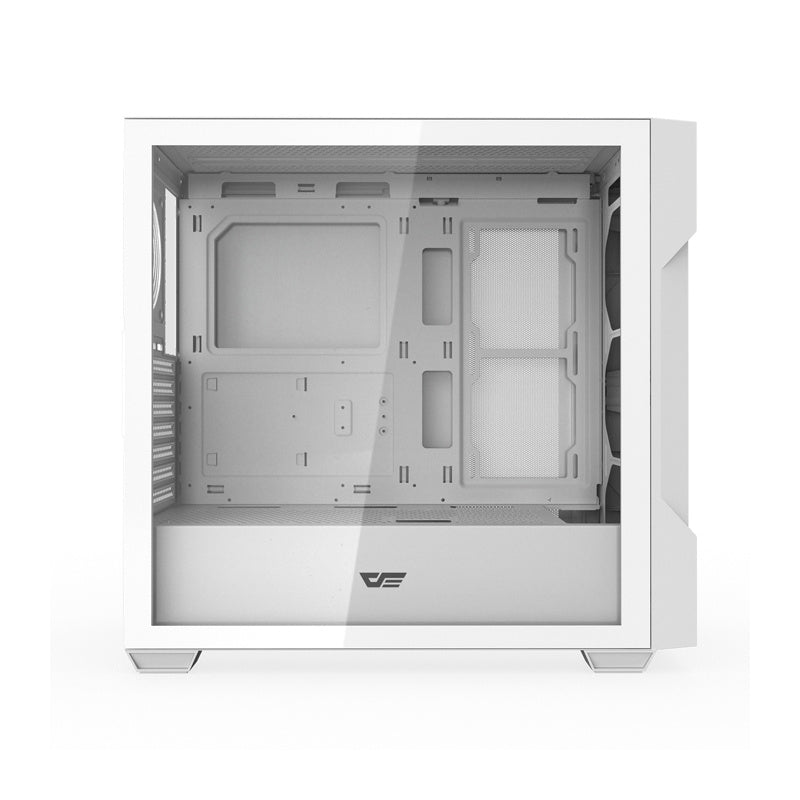 Darkflash DS900 Mesh computerkasse uden vifter (hvid)