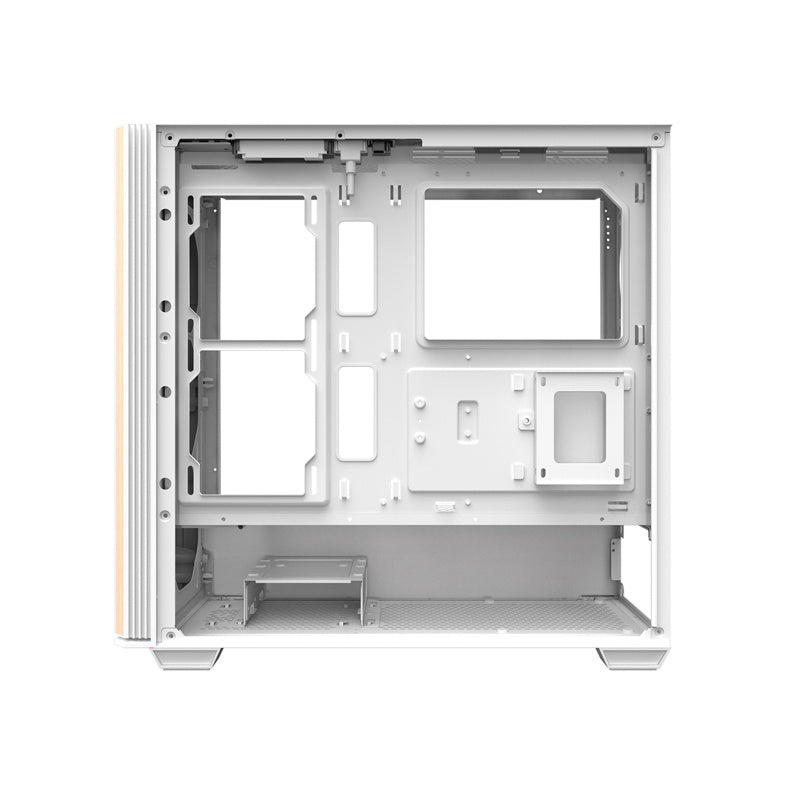 Darkflash DS900WS ATX computerkasse uden vifter (hvid)