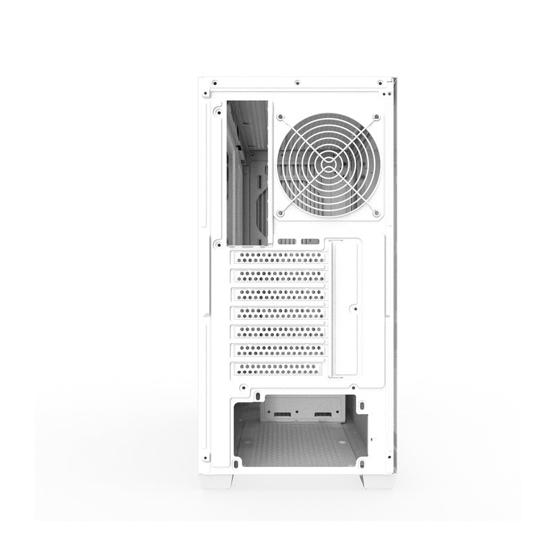 Darkflash DS900WS ATX computerkasse uden vifter (hvid)