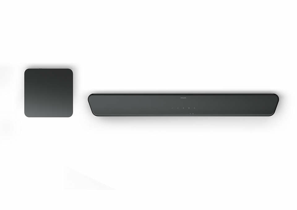 Philips TAB5309/10 Soundbar 2.1 kanal Lydbarsystem Sort