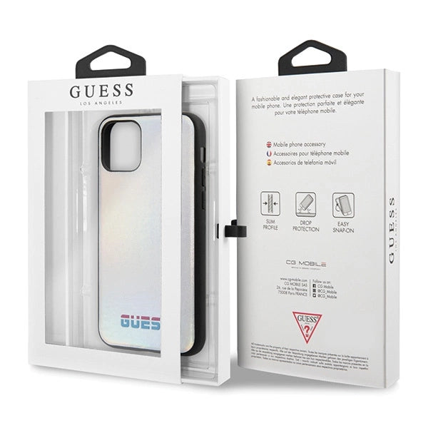 Guess GUHCN65BLD iPhone 11 Pro Max sølv/sølv hårdkasse Iridescent