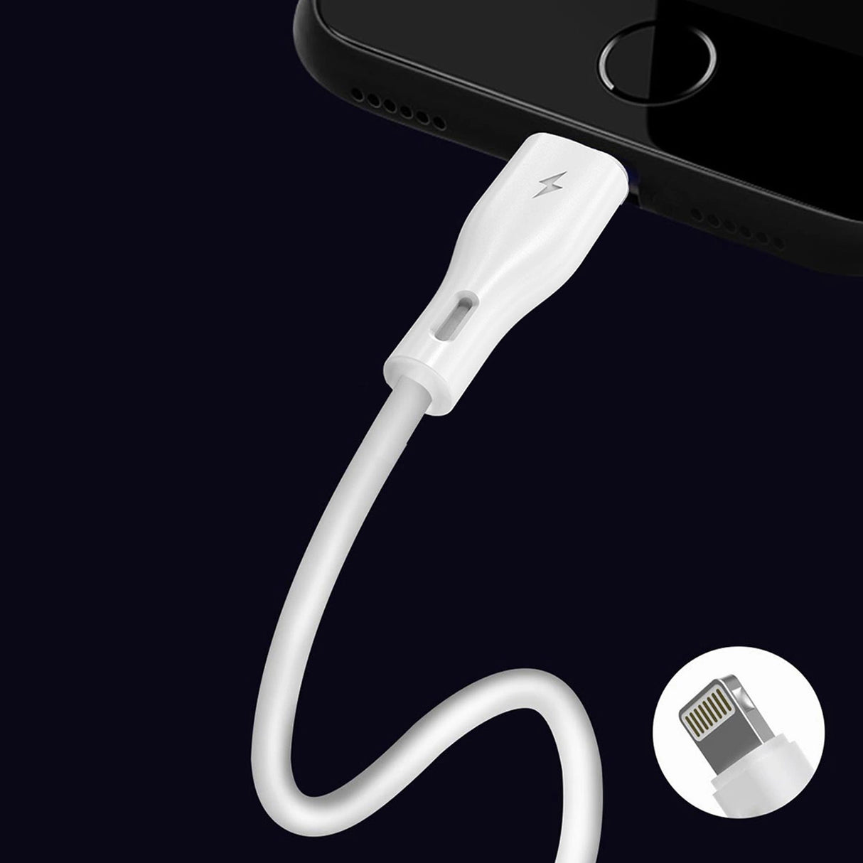 Dudao L2L USB-A / Lightning 3A Kabel 2m - Hvid