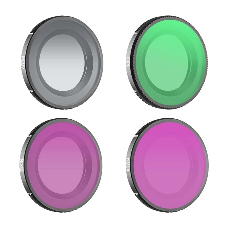 Set of 4 Sunnylife MCUV + CPL + ND32 + ND64 filters for Osmo Nano