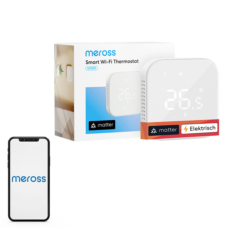 Intelligent ny termostat WiFi Meross MTS215MA ((EU)) (Fremlægning)