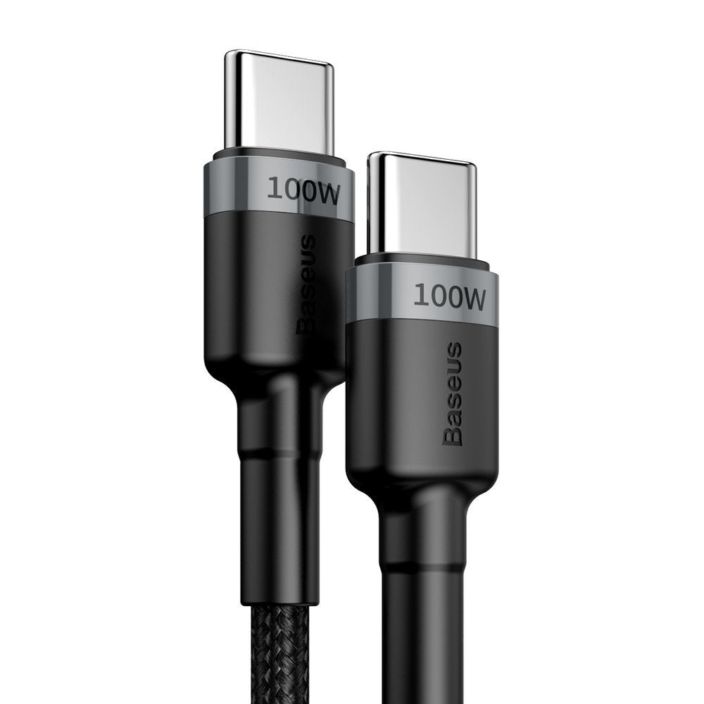 Baseus CATKLF-ALG1 USB-C - USB-C PD QC kabel 100W 5A 2m - grå