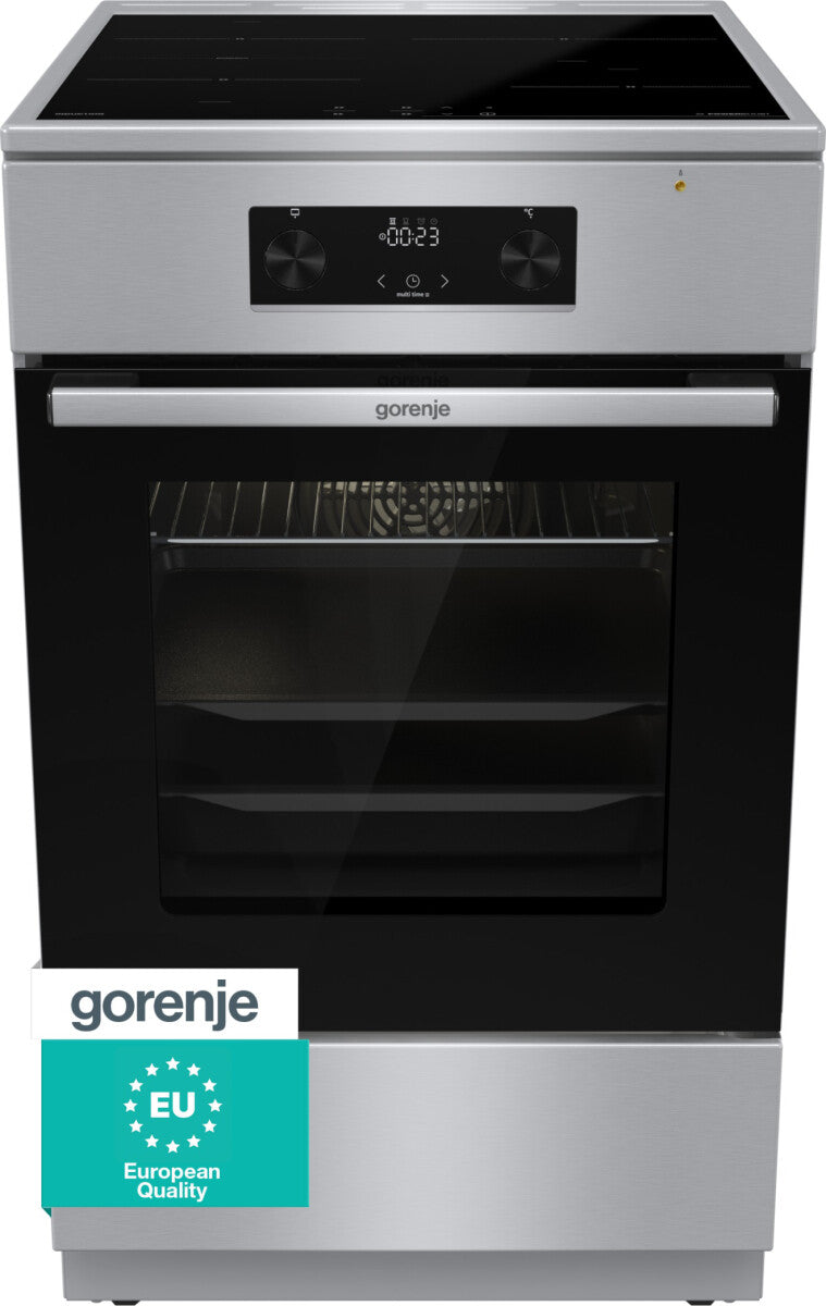 Gorenje 740742 komfur og ovn Fritstående komfur Elektrisk Zone induktionskogeplade Rustfrit stål